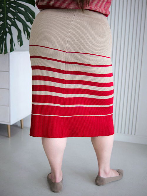 Юбка "Жизнь" красная RuSkin  