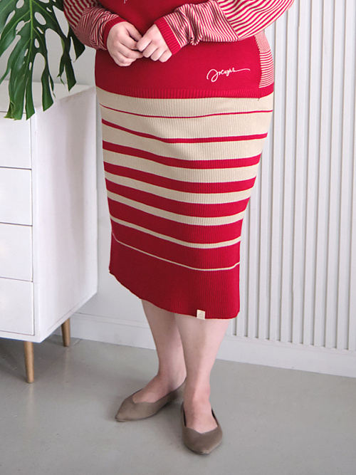 Юбка "Жизнь" красная RuSkin  