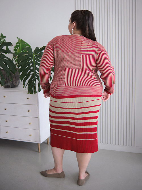 Юбка "Жизнь" красная RuSkin  